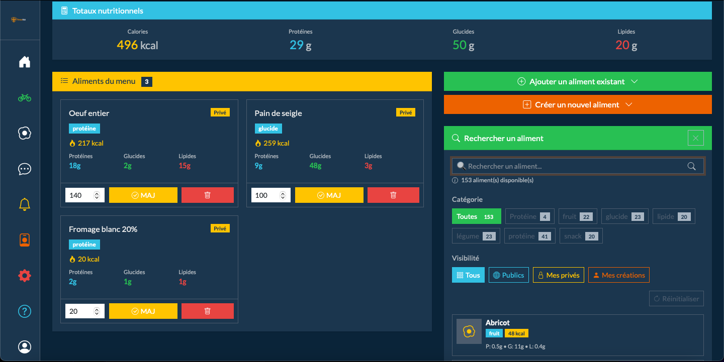 Plans Nutritionnels 3